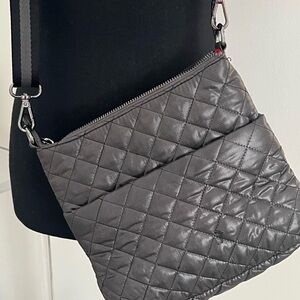 Oliver Thomas Quilted Crossbody Bag w Adjustable Strap